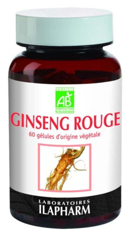 Ginseng Rouge BIO - Tonus et énergie sexuelle - 60 gélules