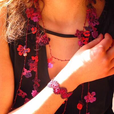 "KAPADOKYA" long necklace, summer color