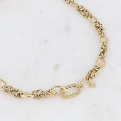 Gold Loric necklace - intertwined mesh