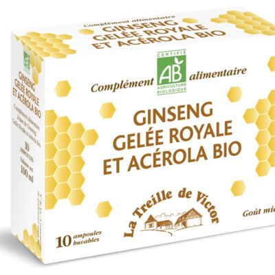 Ginsen Royal Jelly BIO - Cóctel tonificante - 10 viales