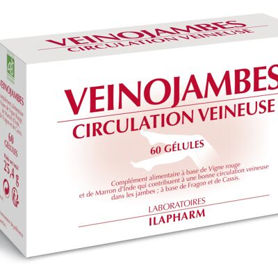 Veinojambes Bio - Circolazione venosa, gambe pesanti - 60 capsule
