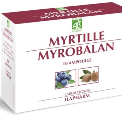 Myrtille Myrobalan Bio - Protégez votre capital vision - 10 ampoules
