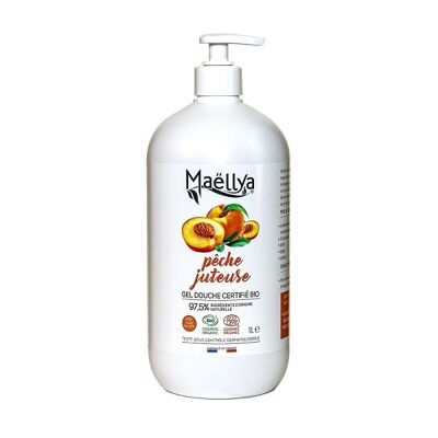 Gel douche Pêche juteuse 1 L- MAËLLYA