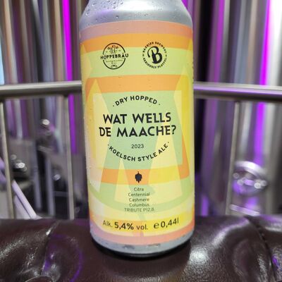 Hoppebräu X BaxBier Groningen "¿Qué pozos de maache?" Ale estilo Koelsch