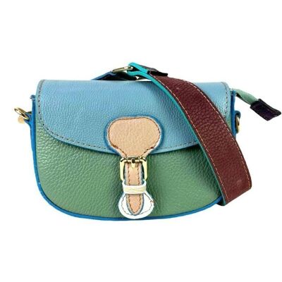 Multicolored Leather Shoulder Bag for Women - Summer Promo