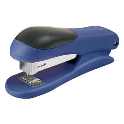 Medium stapler made of blue plastic