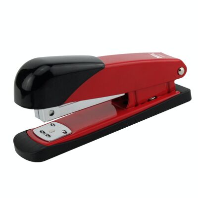 Medium metal stapler, up to 20 sheets at a time, red