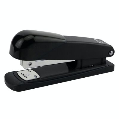 Medium metal stapler, up to 20 sheets at a time, black