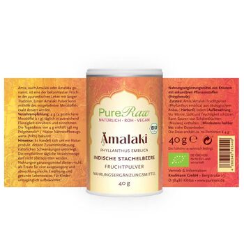 Amla/Amalaki Poudre (Bio) Complément alimentaire 40 g 2