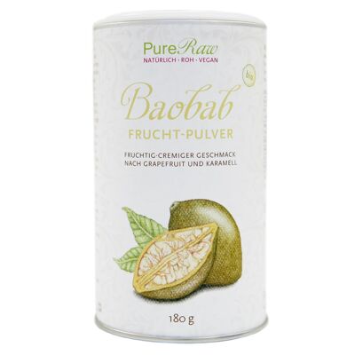 Fruta Baobab en Polvo (Orgánica y Cruda) 180 g