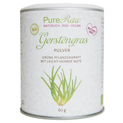 Gerstengras Pulver (Bio & Roh) 60 g