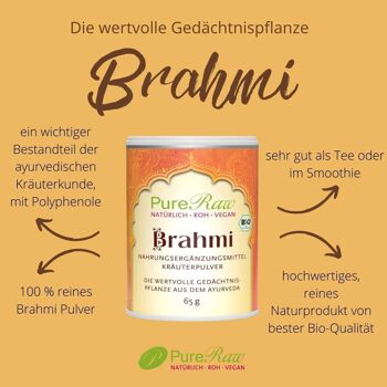 Poudre de Brahmi (bio) 65 g 2