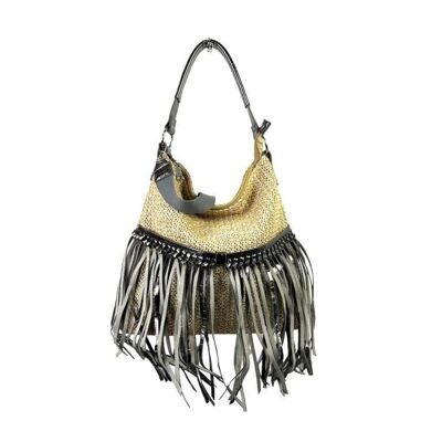 Bolso Hombro Sintético Mujer con Flecos Decorativos. Rebajas