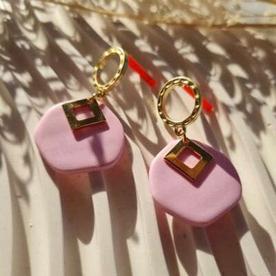 Earrings – Cécilia – pastel lilac