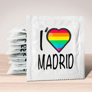 Préservatif: I Love Madrid Rainbow Flag
