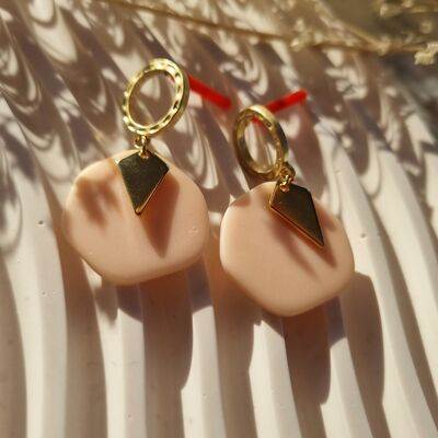 Earrings – Cécilia – pale flesh