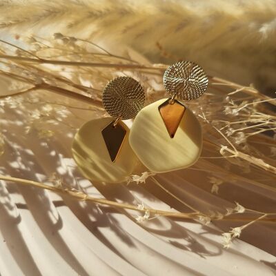 Earrings – Cécilia – pastel vanilla
