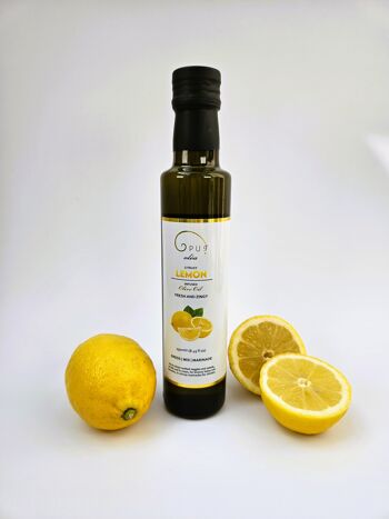 Huile d'olive extra vierge infusée au citron Opus Oléa 1