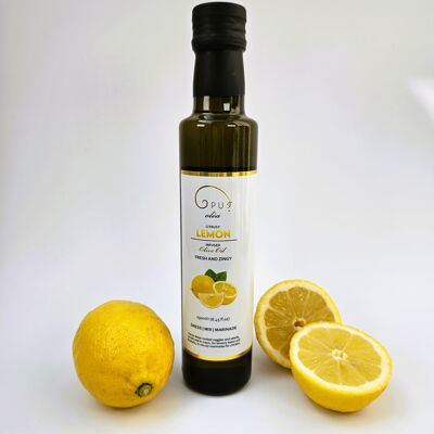 Huile d'olive extra vierge infusée au citron Opus Oléa