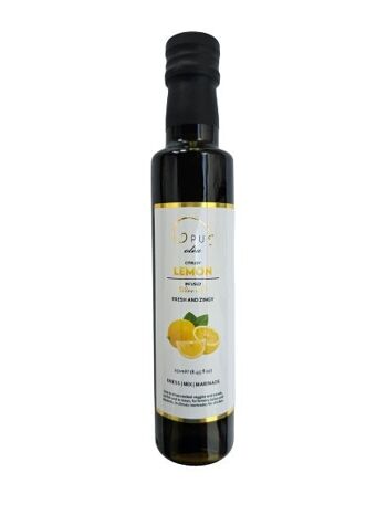 Huile d'olive extra vierge infusée au citron Opus Oléa 2