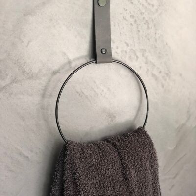 Leather towel ring - SIZE M