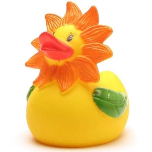 Badeente Blume Gummiente