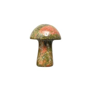 Champignon Cristal, 2cm, Unakite 2