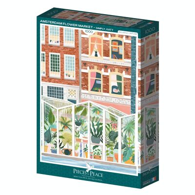 Amsterdam Flower Market - 1000 piece jigsaw puzzle