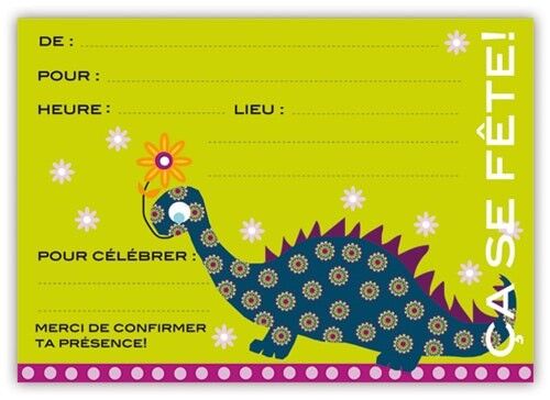 Invito Dinosauri (SKU: 0300FR)