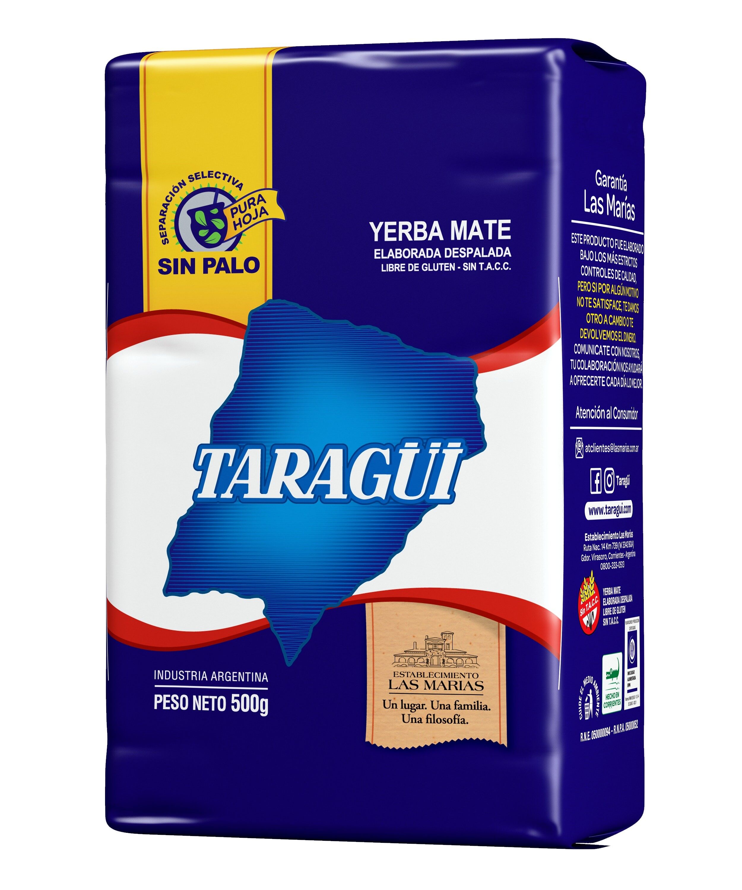 Yerba Mate Taragüi ohne Zweige 500g