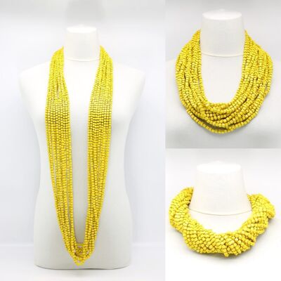 NEXT Pashmina Necklace - Yellow - 10 Strands