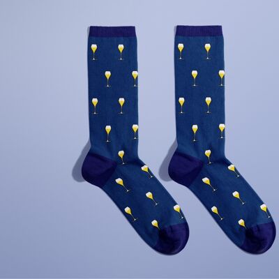 Socks A little haircut? - night blue glitter 36/40