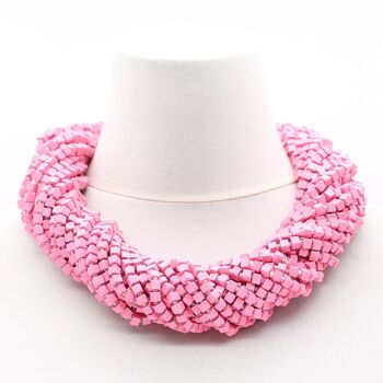 Collier Pashmina NEXT - Rose - 10 Rangs 3