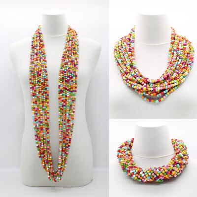 Collier Pashmina NEXT - Multi d'été - 10 brins