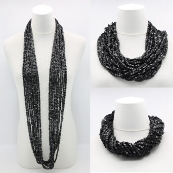 NEXT Collier Pashmina - Noir - 10 Rangs 1