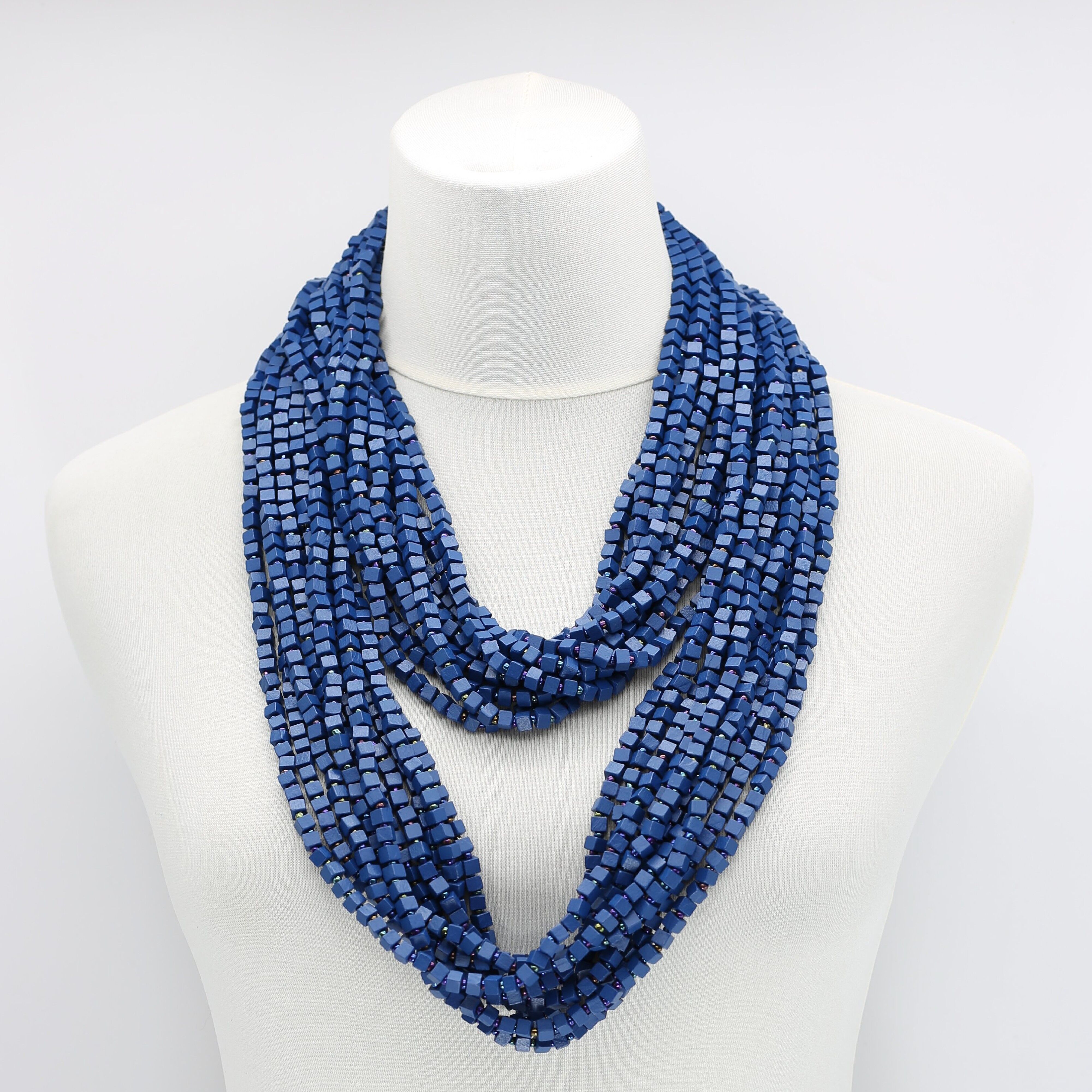 NEXT Pashmina Halskette - Pantone Classic Blue - 10 Stränge