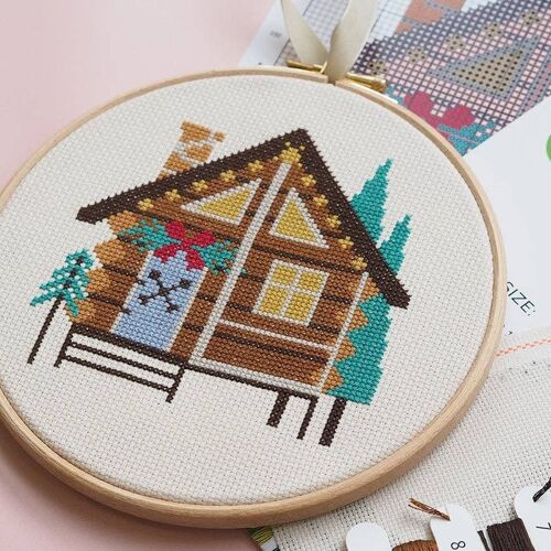 Cedar Lodge - Cross Stitch Kit