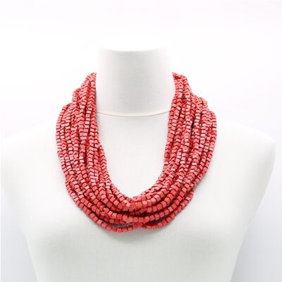 NEXT Collier Pashmina - Corail - 10 Rangs