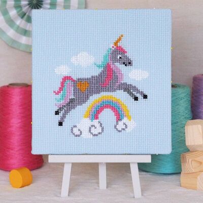 Sparkle Unicorn - Kit punto croce Junior