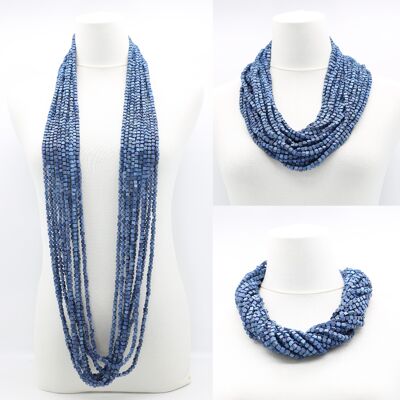 SUCCESSIVO Collane Pashmina - Dipinte a mano - Gaudi-Magic Blue