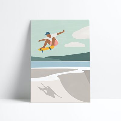 POSTER 30X40-The Skateboard