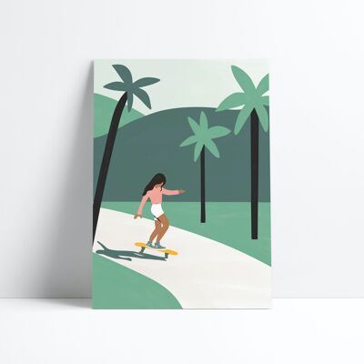 CARTEL 30X40-El Longboard