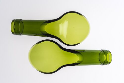 Pair of Canape Spoons Moss