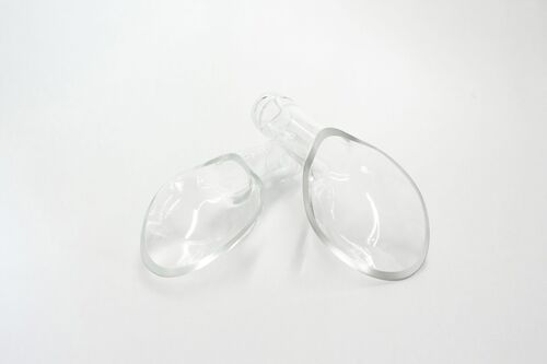 Pair of Canape Spoons Clear