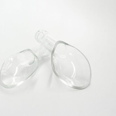 Pair of Canape Spoons Clear
