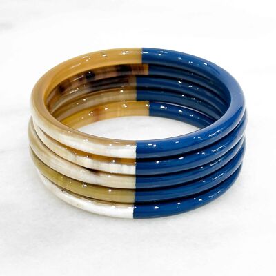 Bracelet coloré en corne véritable - Couleur 294C