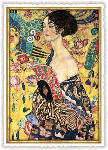 Dame à l'éventail (Gustav Klimt 1917 - 1918) (SKU: PK962)