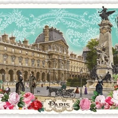 París, Louvre y Monument de Gambetta (SKU: PK175)