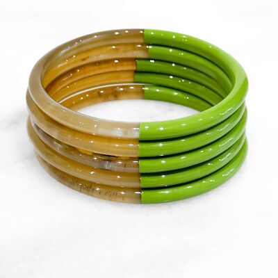 Bracelet coloré en corne véritable - Couleur 2305C