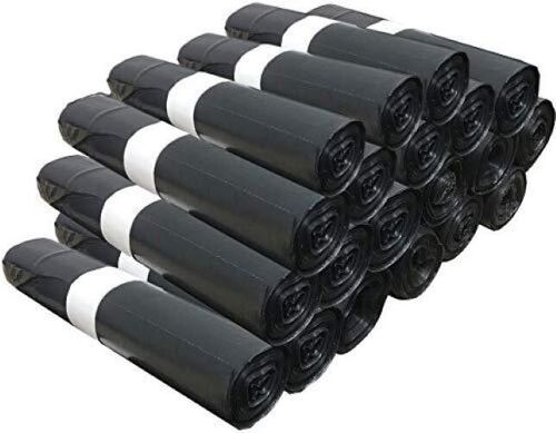 Lot de 200 Sacs Poubelle Grande Capacité 110L - Lien de Fermeture, Ultra Résistant, Anti-Fuites, Noir Opaque - 20 Rouleaux de 10 sacs